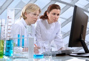 scientists working at the laboratory